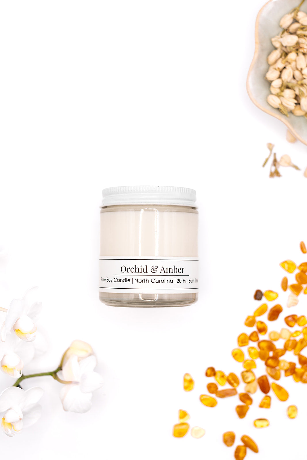 Orchid &amp; Amber 4 oz Soy Candle