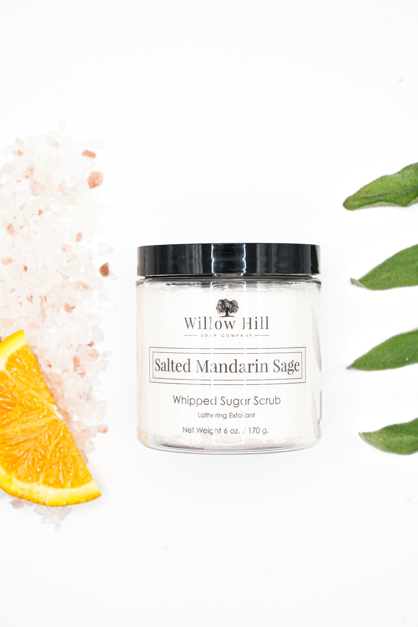 Salted Mandarin Sage Whipped Sugar Scrub