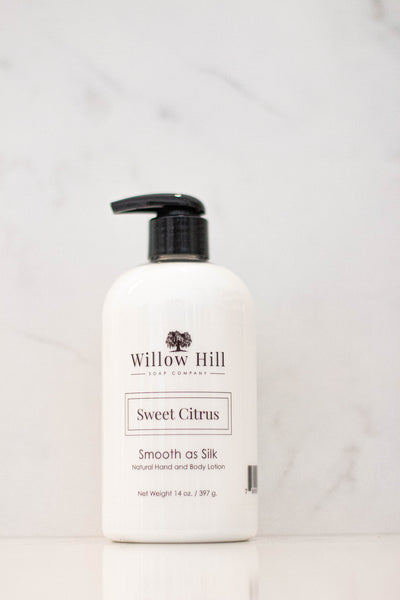 Willow Hill Soap Company Sweet Citrus Smooth as Silk lotion 