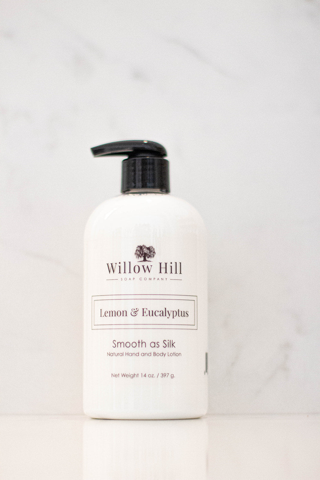 Willow Hill Soap Company Lemon and Eucalyptus Smooth as Silk lotion 