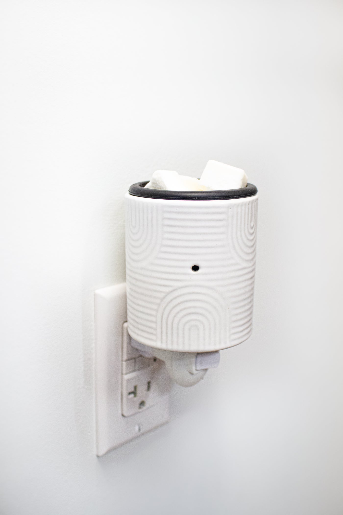 Rustic White Pluggable Warmer