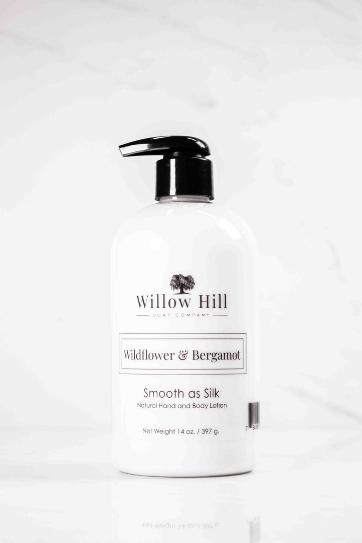 Wildflower & Bergamot Smooth as Silk Lotion – Willow Hill Soap Company