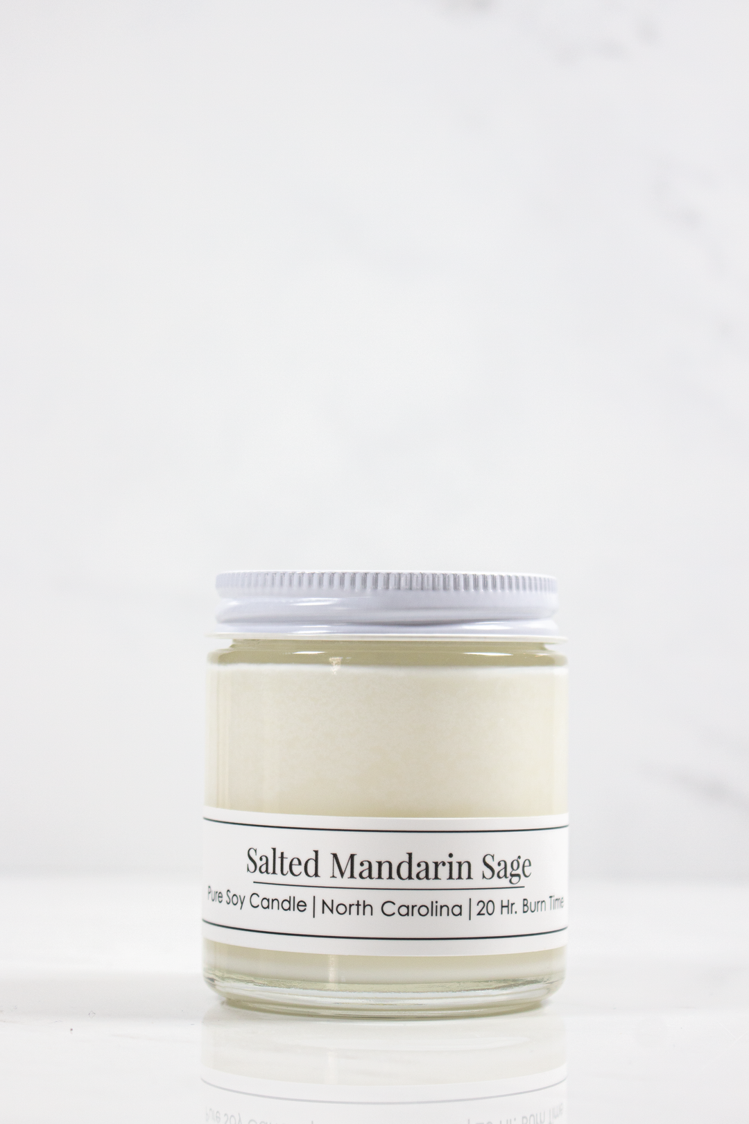 Salted Mandarin Sage 4 oz Soy Candle