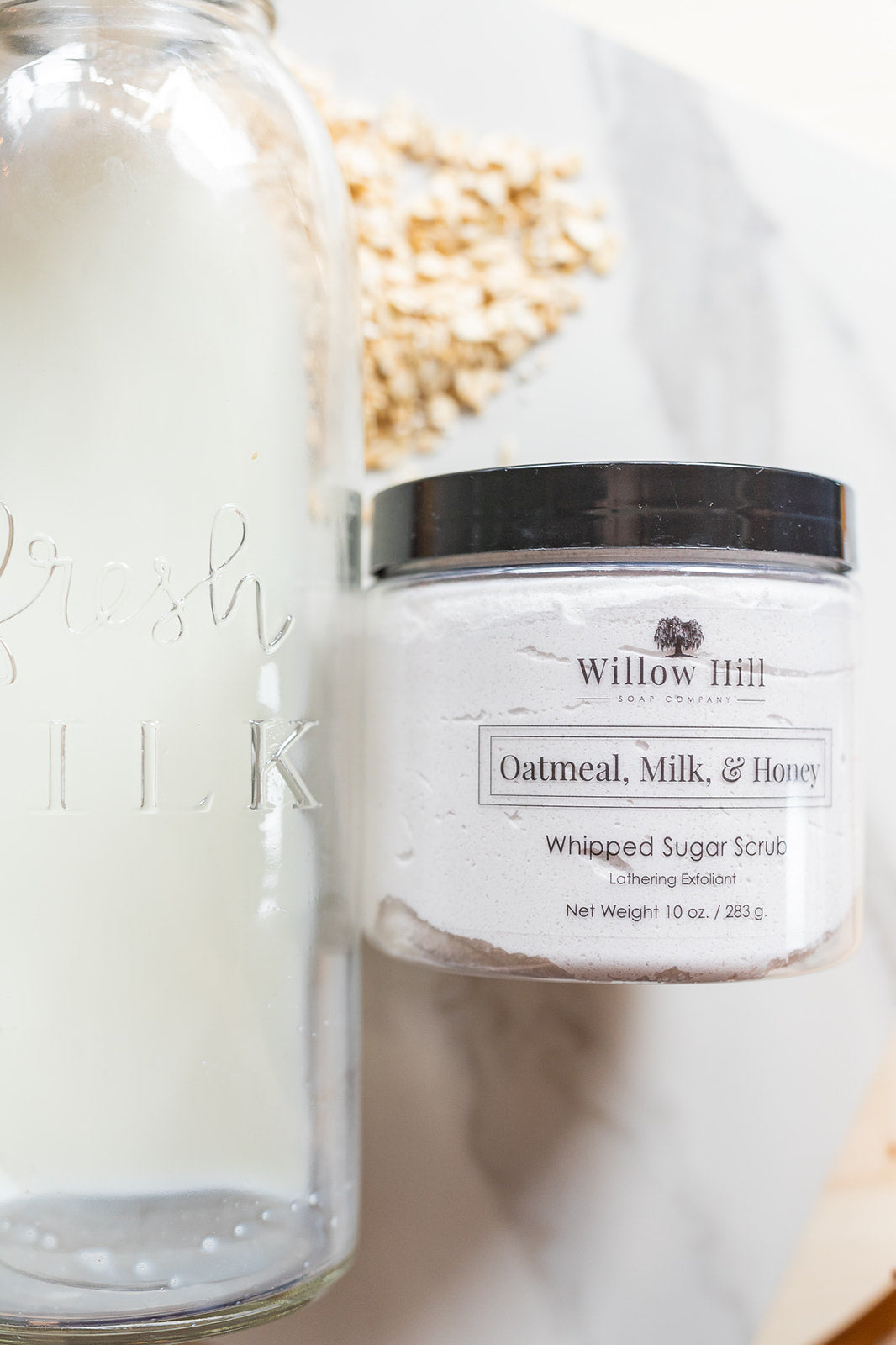Oatmeal, Milk, and Honey Whipped Sugar Scrub