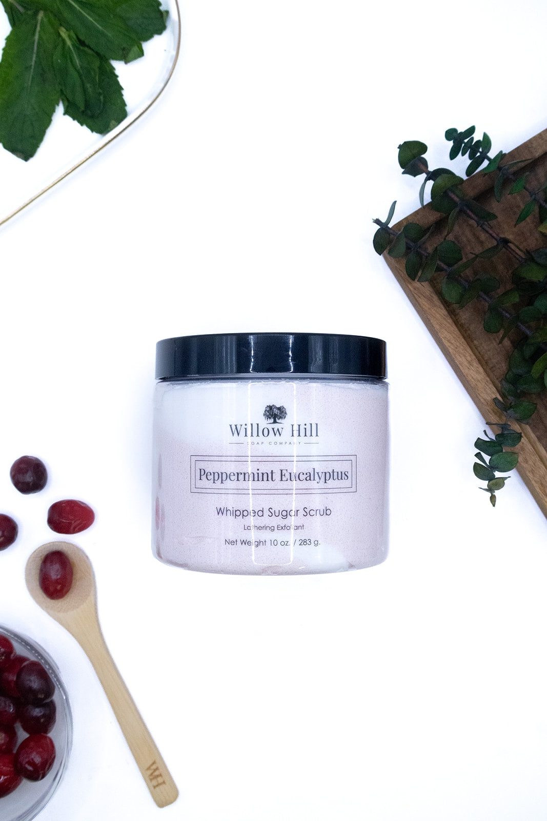 Peppermint Eucalyptus Whipped Sugar Scrub