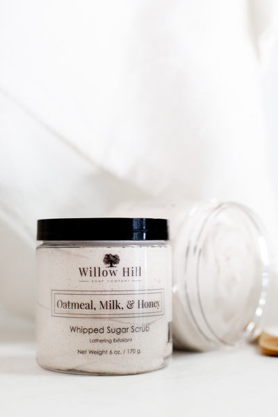 Oatmeal, Milk, and Honey Whipped Sugar Scrub