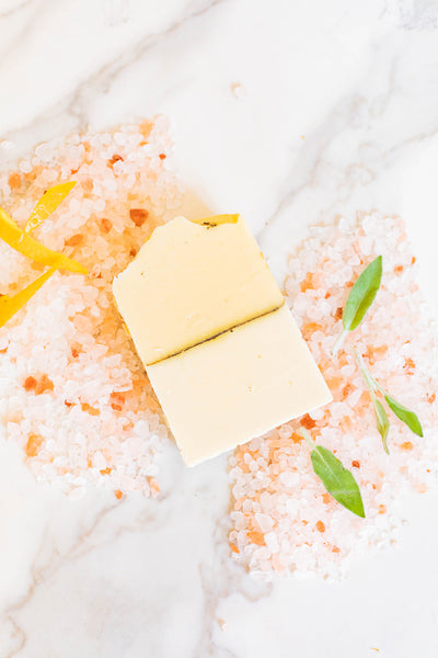 Salted Mandarin Sage Bar Soap