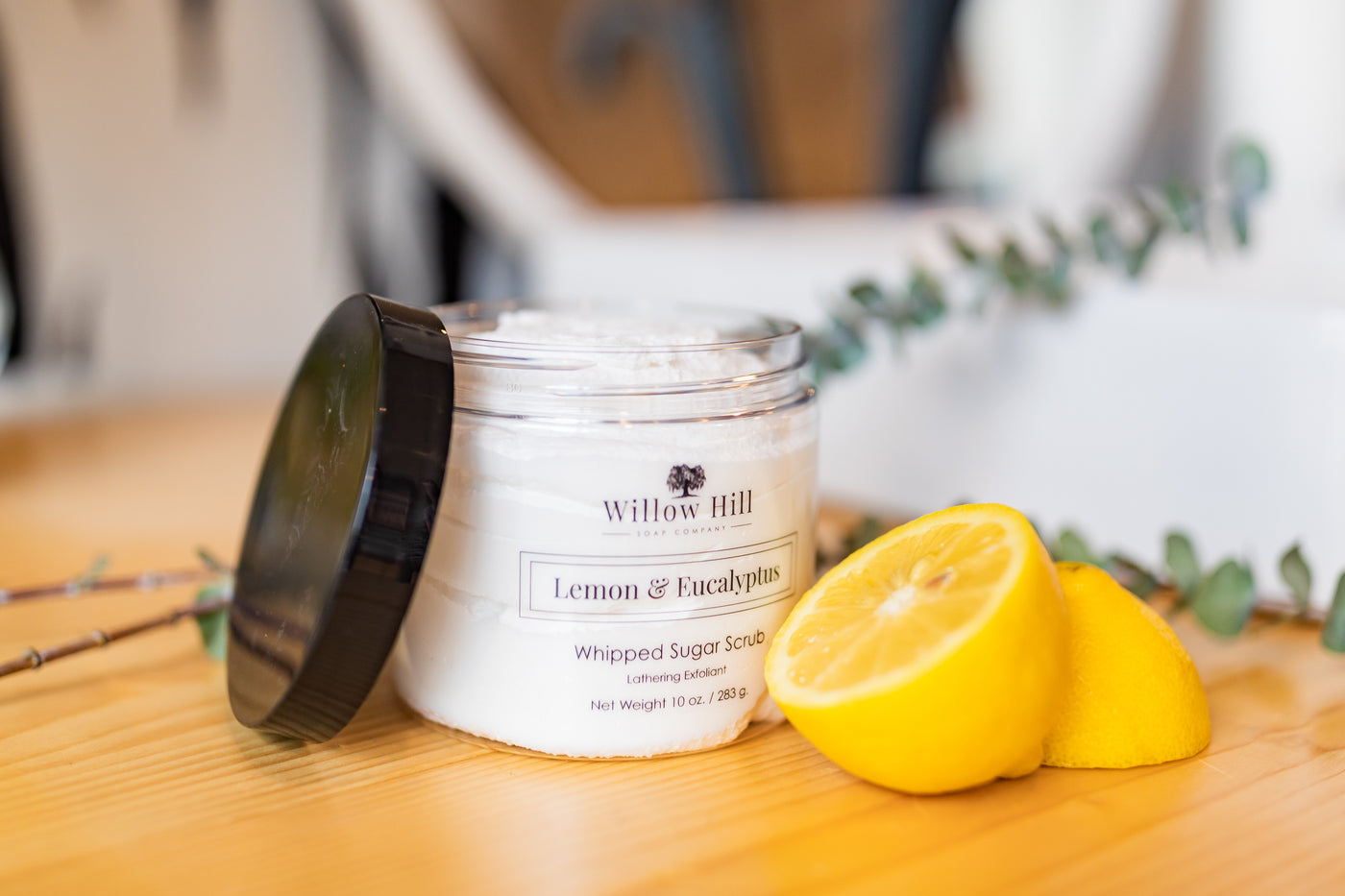 Lemon & Eucalyptus Whipped Sugar Scrub