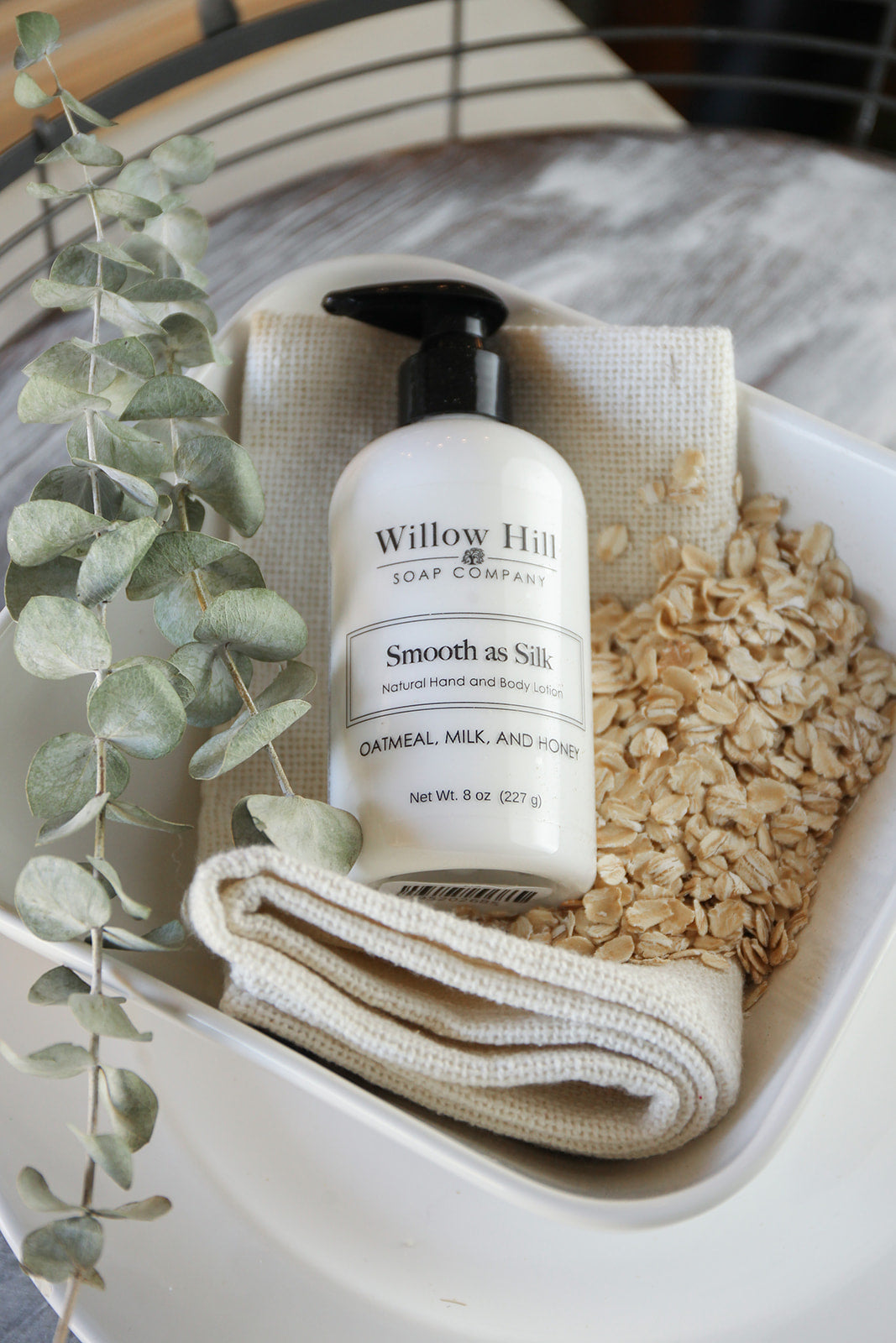 Oatmeal, Milk, & Honey Smooth as Silk Lotion – Willow Hill Soap