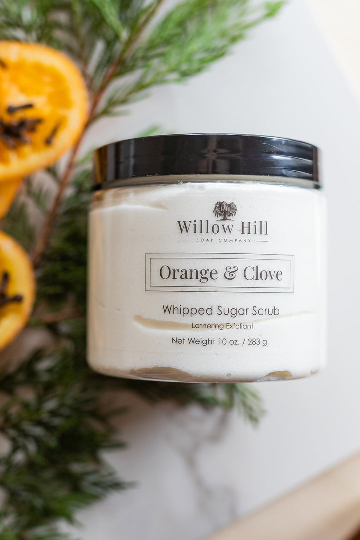 Orange and Clove 10 oz Whipped Sugar Scrub